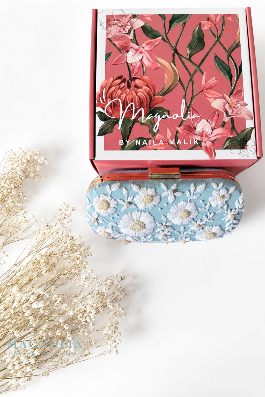 IBIZA | Coastal Blue | Embroidered Clutch