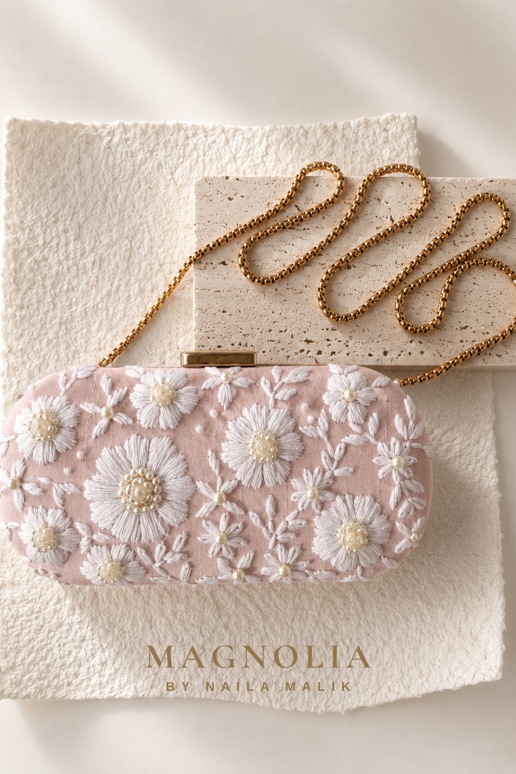 IBIZA | Pink Sands | Summer Embroidered Clutch