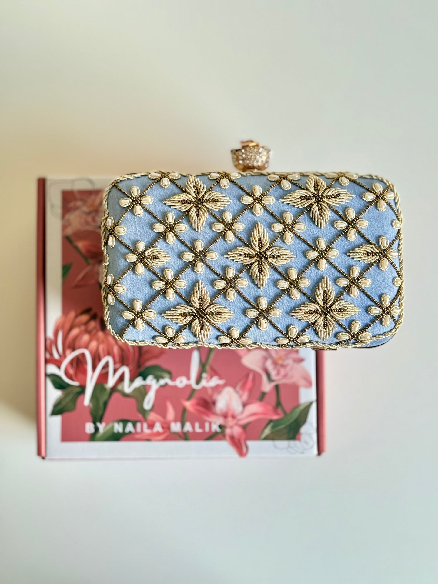 JORDAN Periwinkle Clutch Bag (Final Stock)