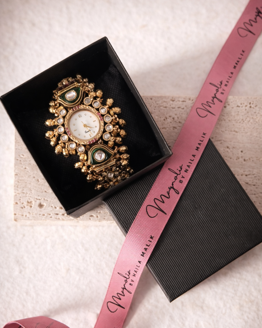 DYNASTY | Luxury Kundan Watch Bracelet
