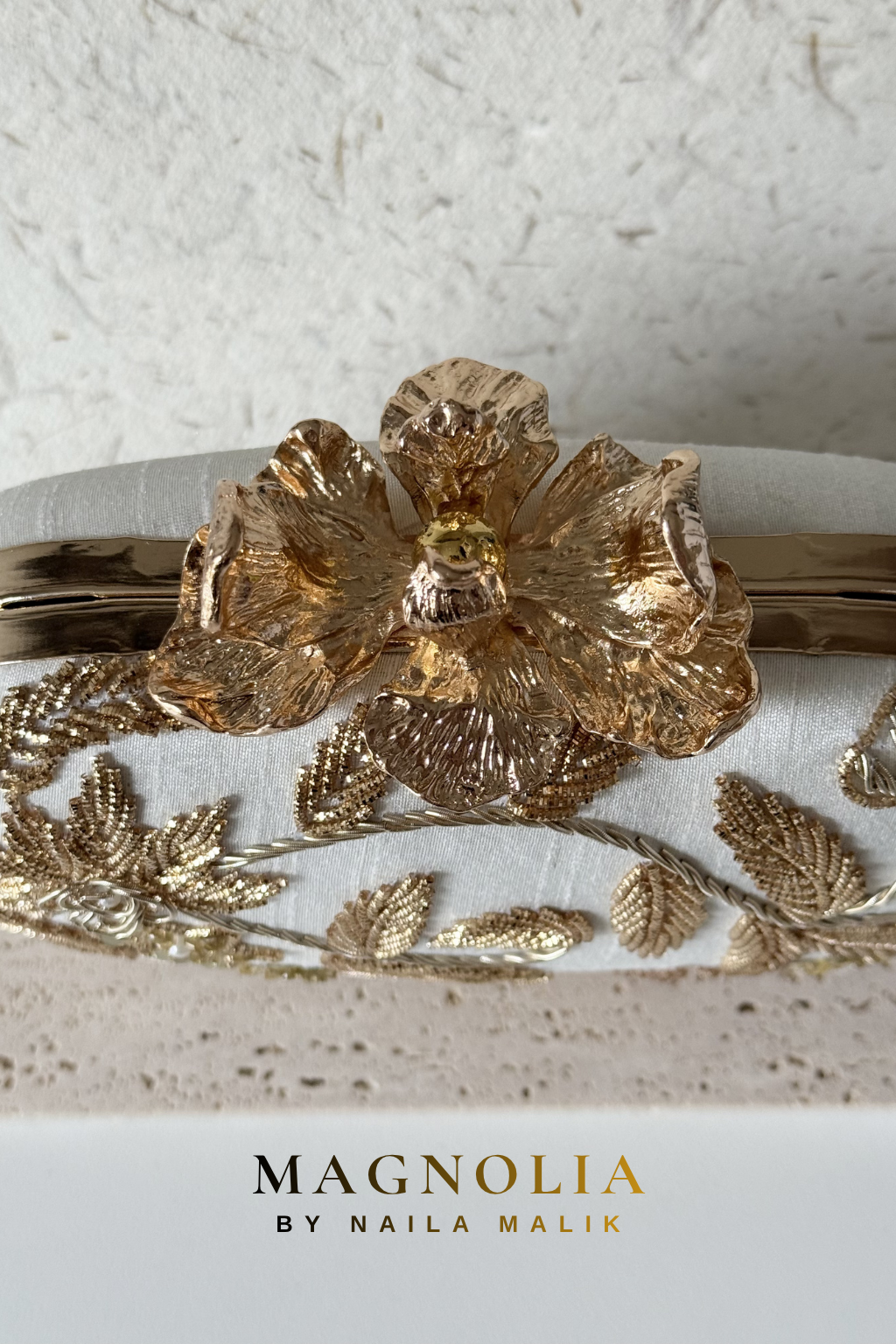 ARAR | Ivory Gold Bridal Clutch