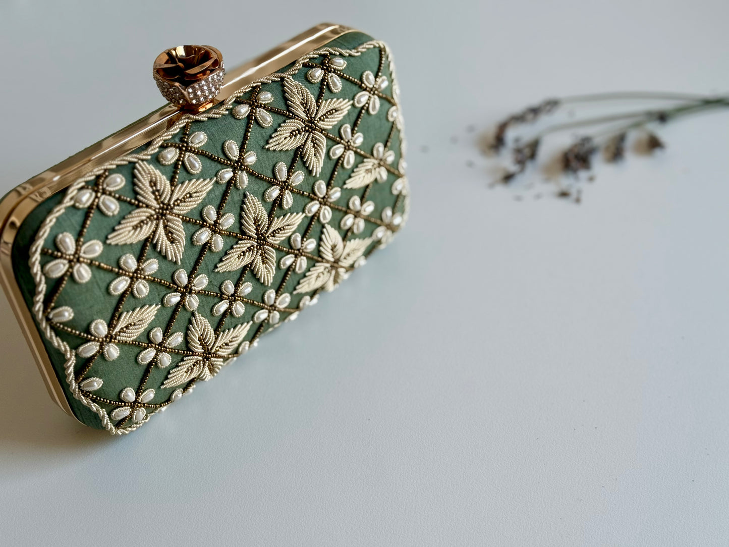 JORDAN Gold Clutch Bag (Final Stock)