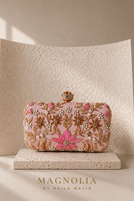 BALI | Pink Floral Clutch