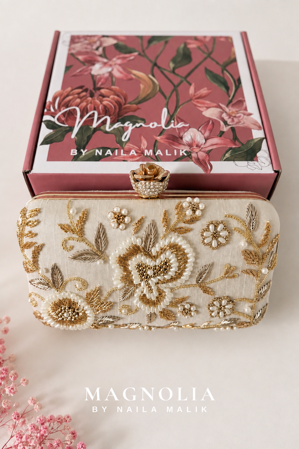 KHARGA | Luxury Taupe Bridal Purse