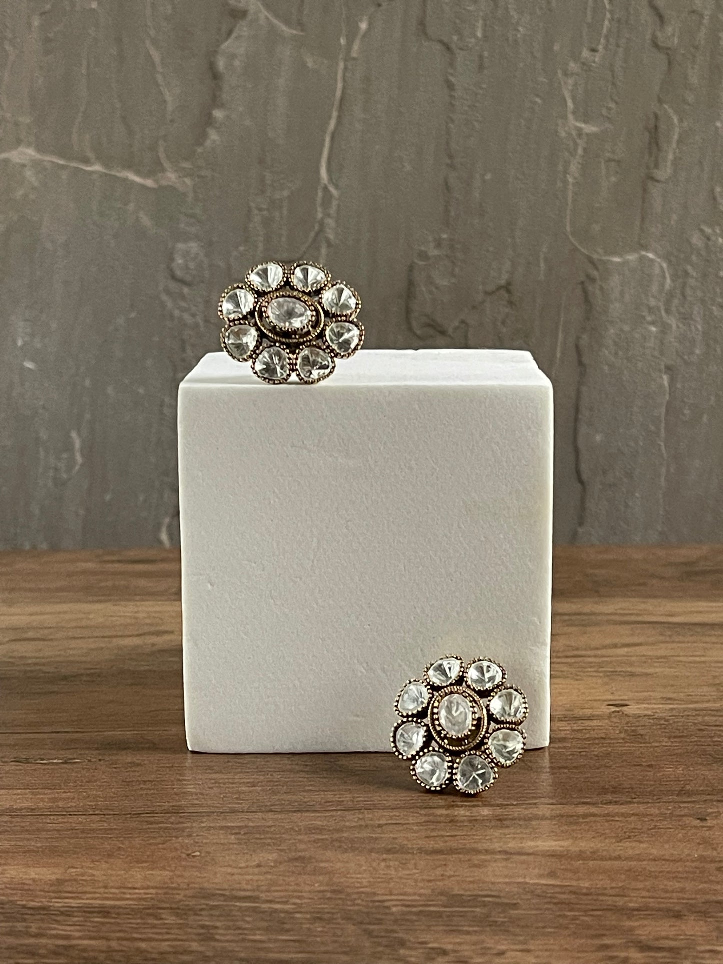 FLORIA | Polki Oversized Studs