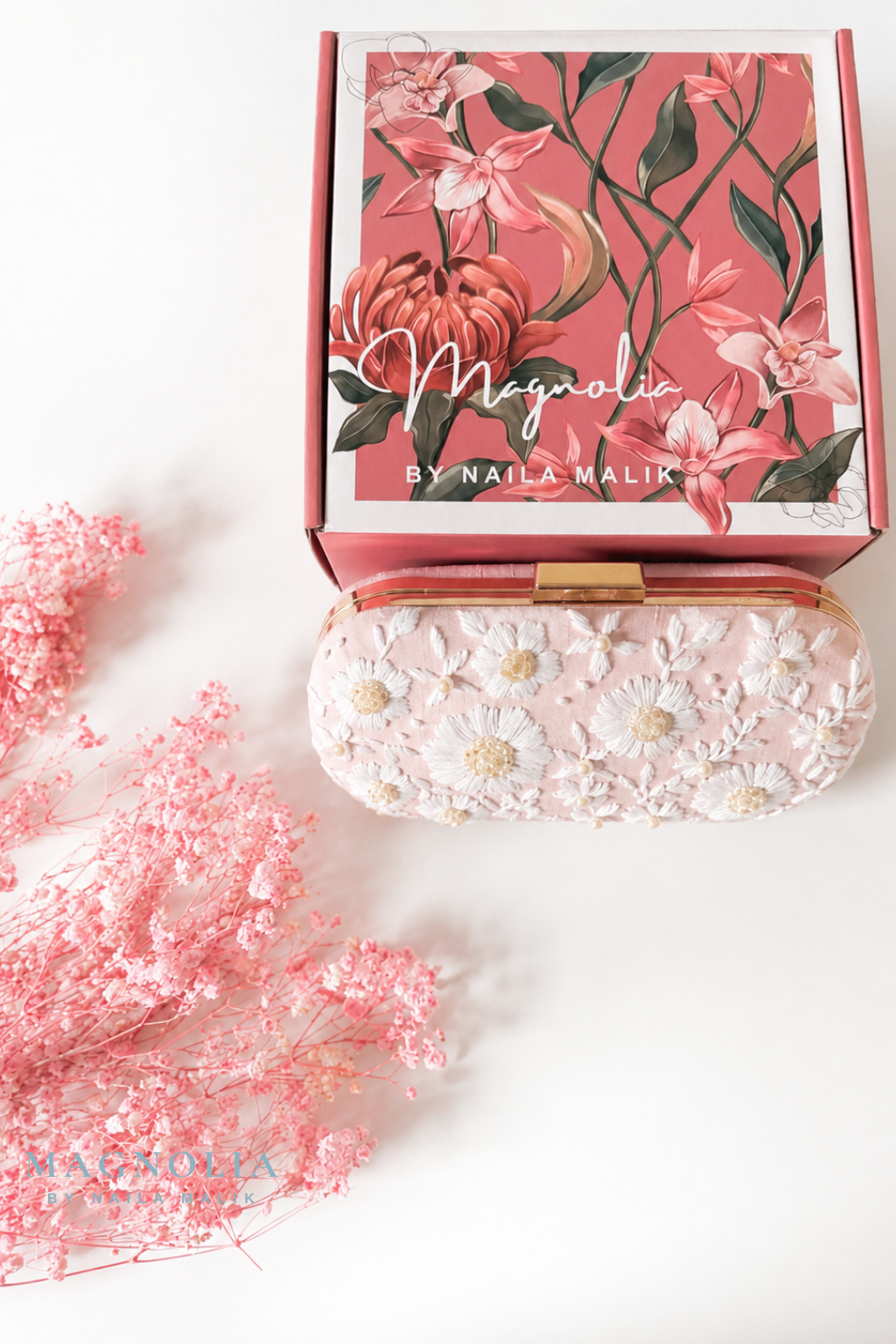 IBIZA | Pink Sands | Summer Embroidered Clutch