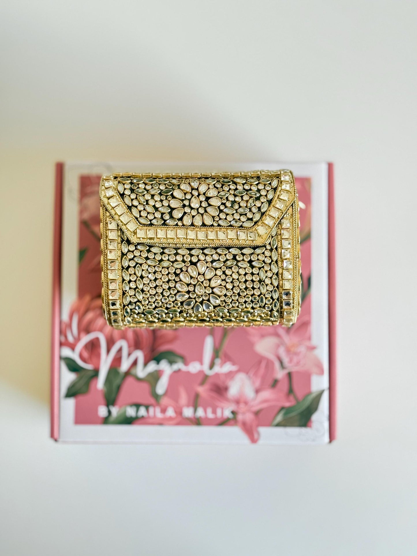 ANARKALI BAZAAR | Gold Statement Evening Bag
