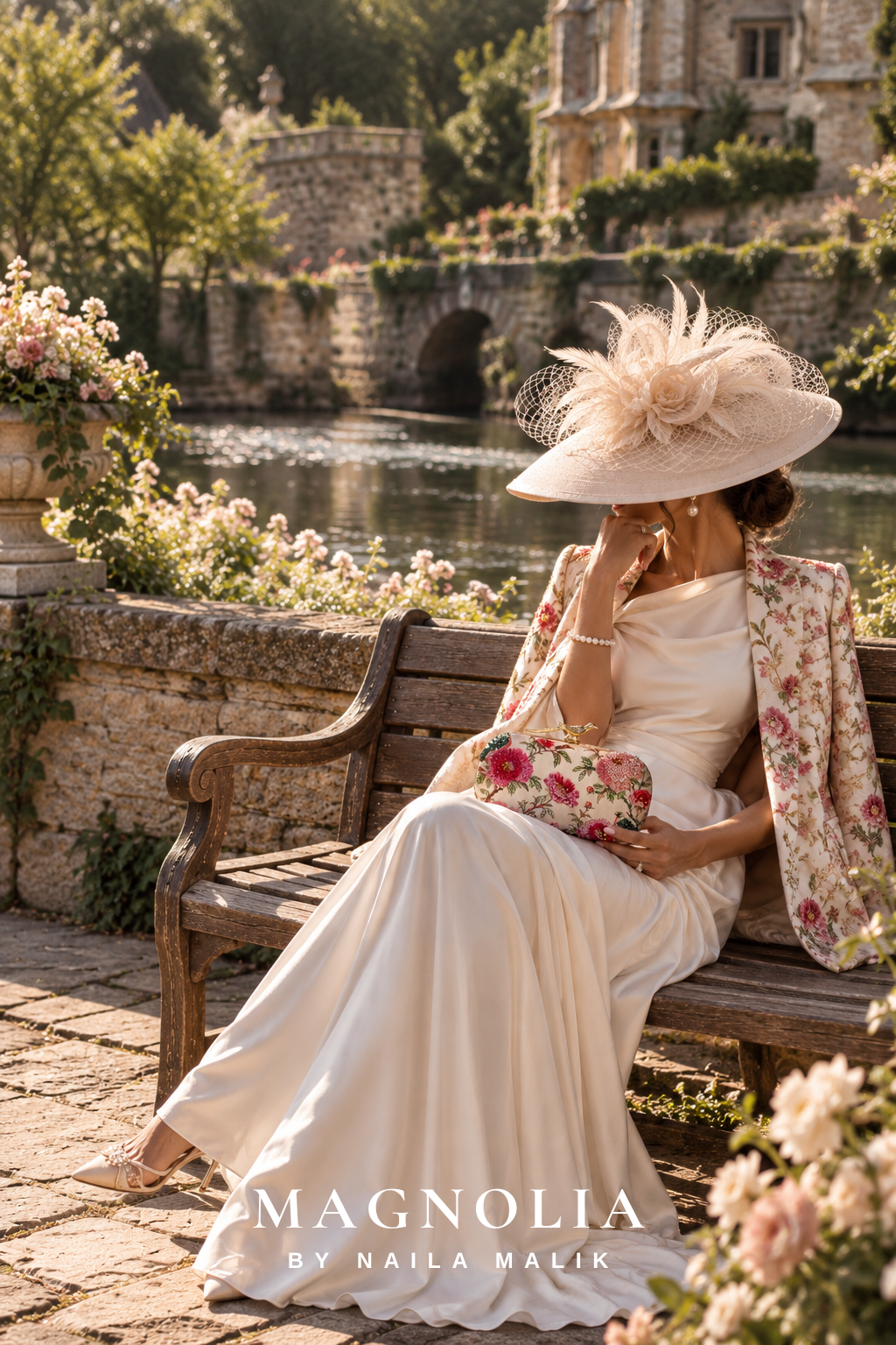 BIRDS OF KYOTO | Embroidered Printed Silk Clutch Bag