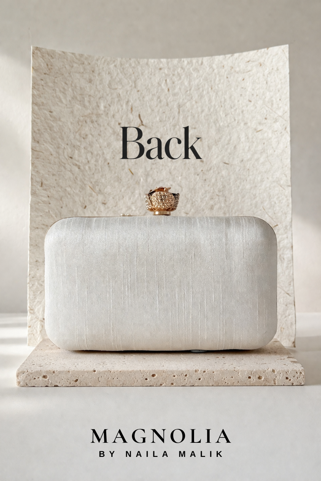 KHARGA | Luxury White Bridal Purse