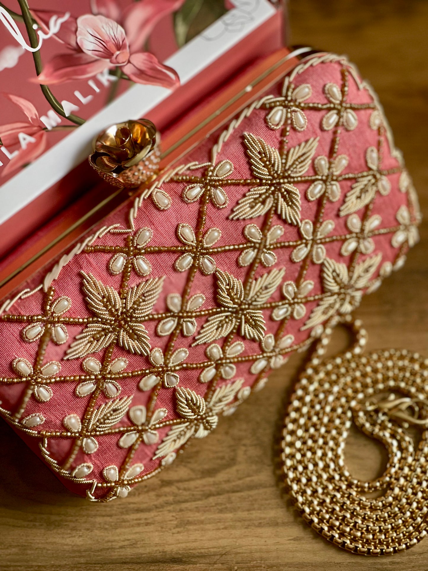JORDAN Pink Clutch Bag (Final Stock)