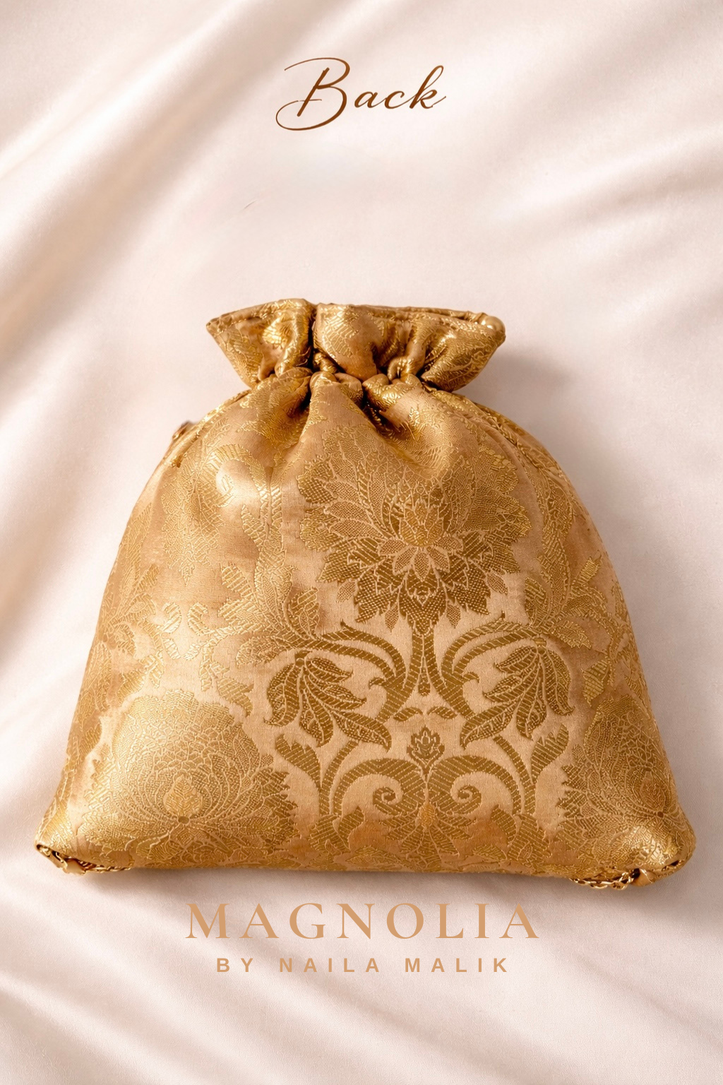 SUHAJ | Gold Brocade Potli Bag