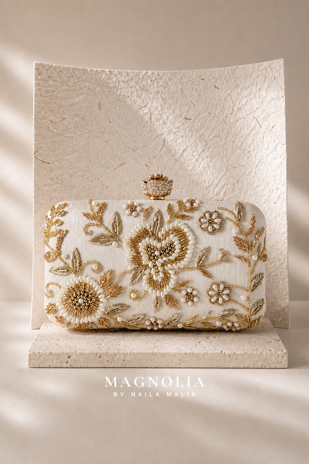 KHARGA | Luxury Taupe Bridal Purse