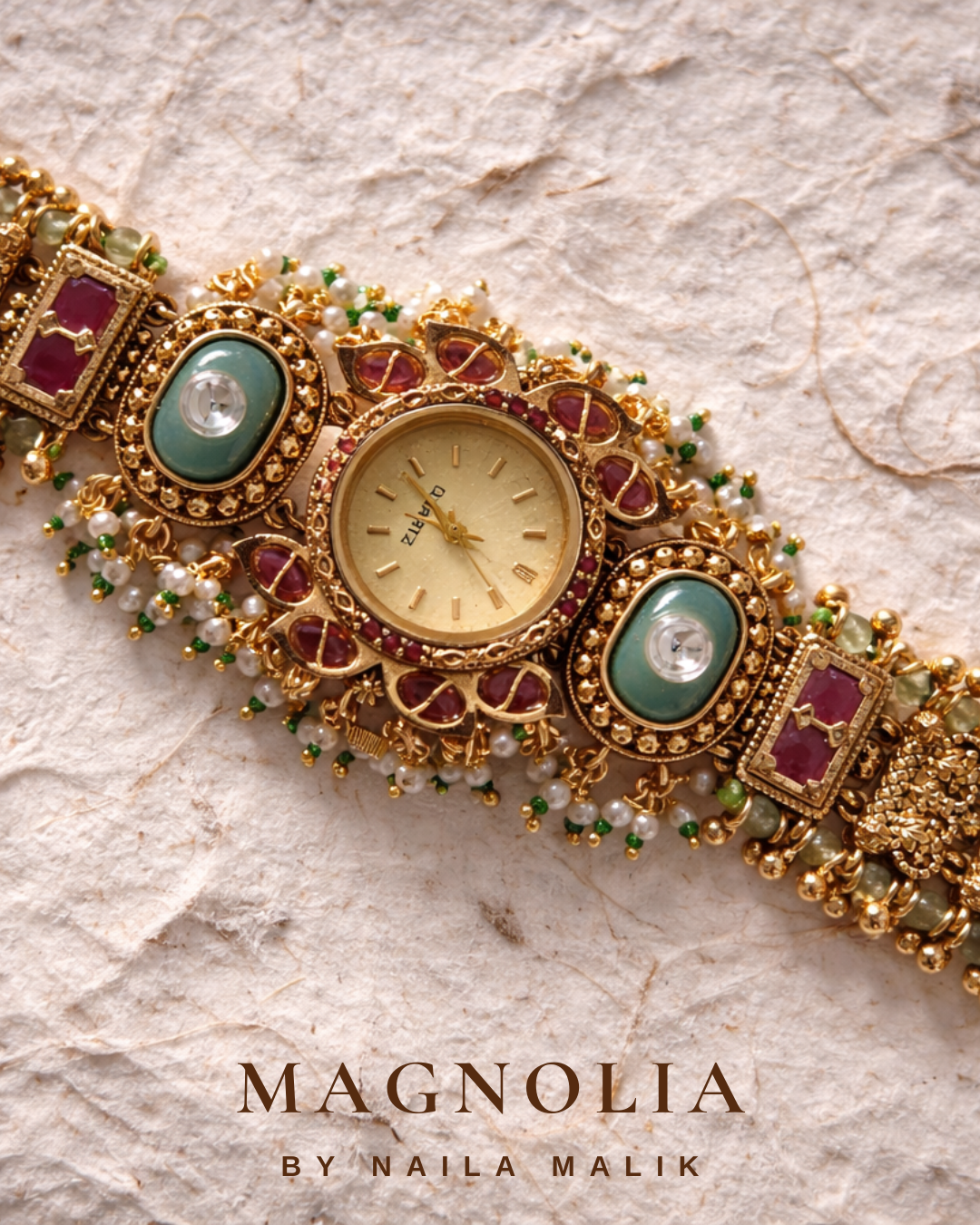 AURELIA | Handcrafted Kundan Style Watch