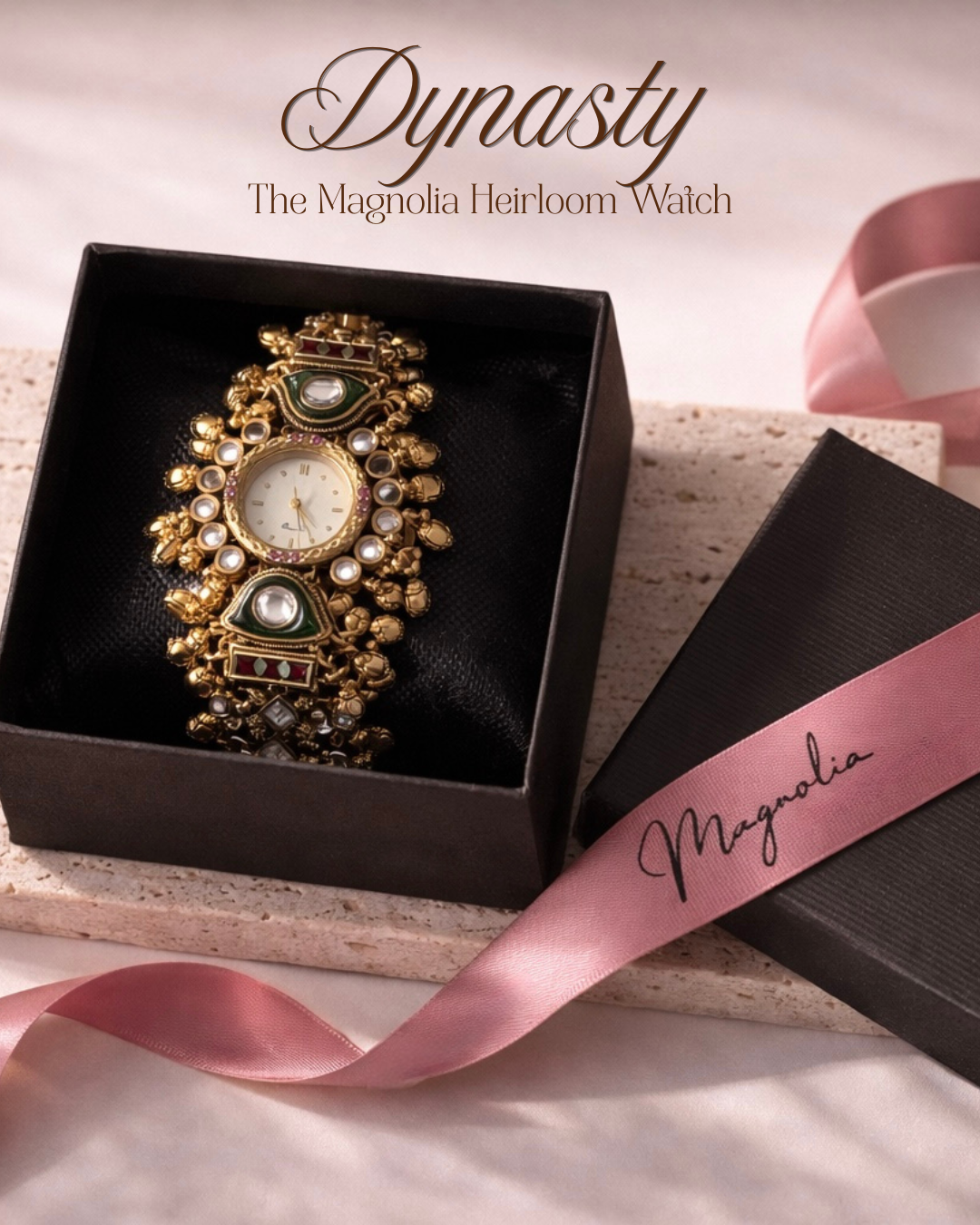 DYNASTY | Luxury Kundan Watch Bracelet