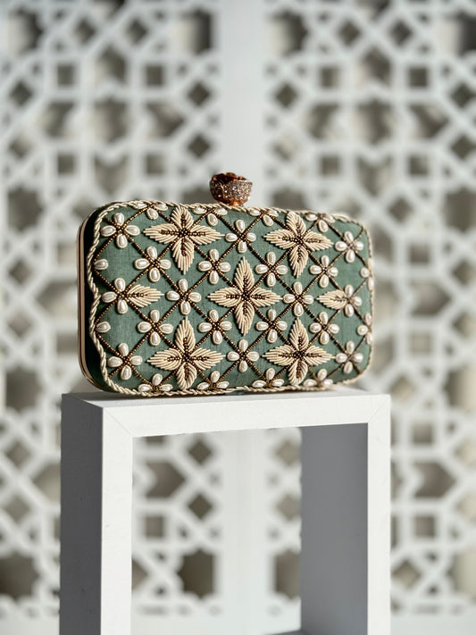 JORDAN Gold Clutch Bag (Final Stock)
