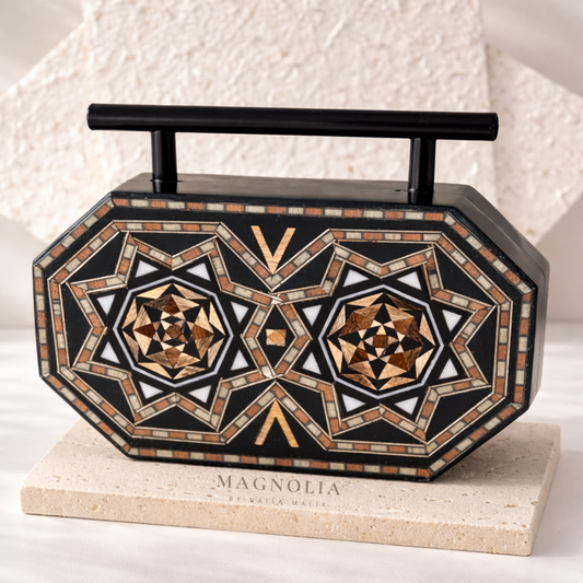 LUXOR | Mosaic Wood Clutch