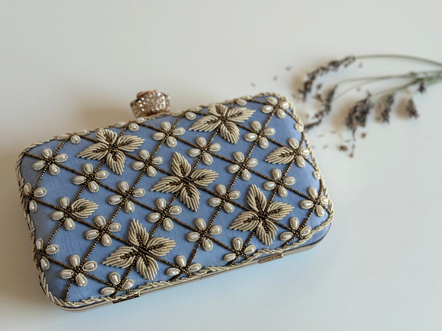 JORDAN Periwinkle Clutch Bag (Final Stock)