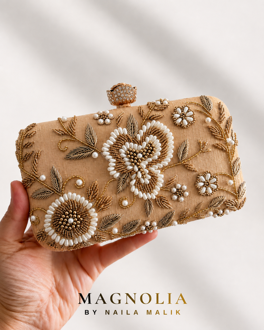 KHARGA | Luxury Champagne Bridal Purse