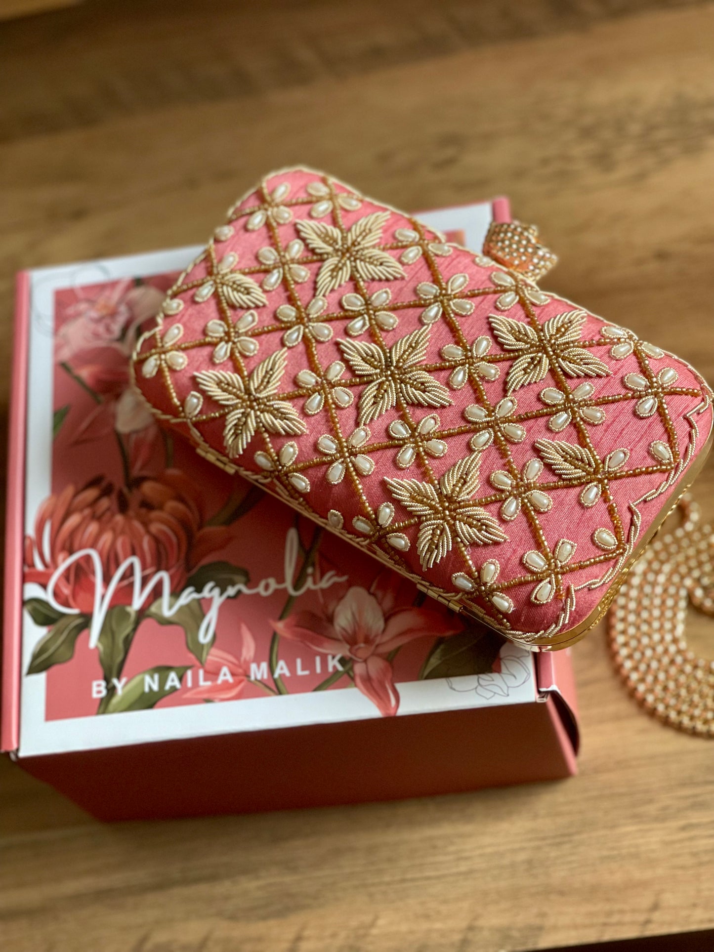 JORDAN Pink Clutch Bag (Final Stock)