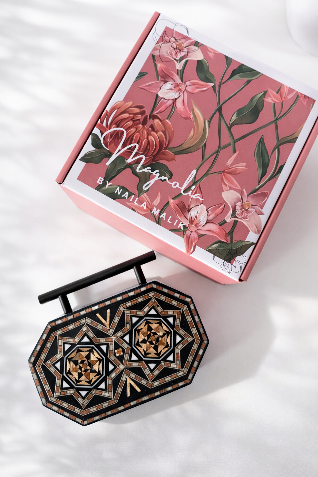 LUXOR | Mosaic Wood Clutch