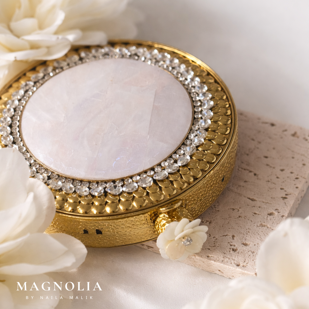GRAND BAZAAR | Mini Round MOP Clutch