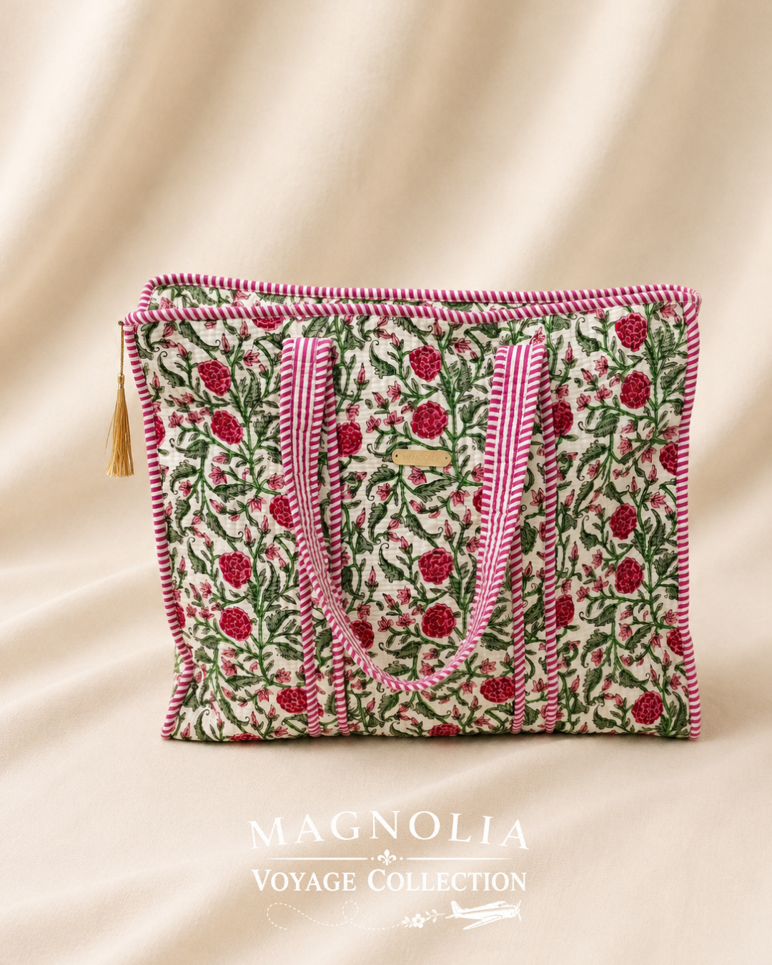 CLEO ROSE GARDEN | Floral Tote Bag