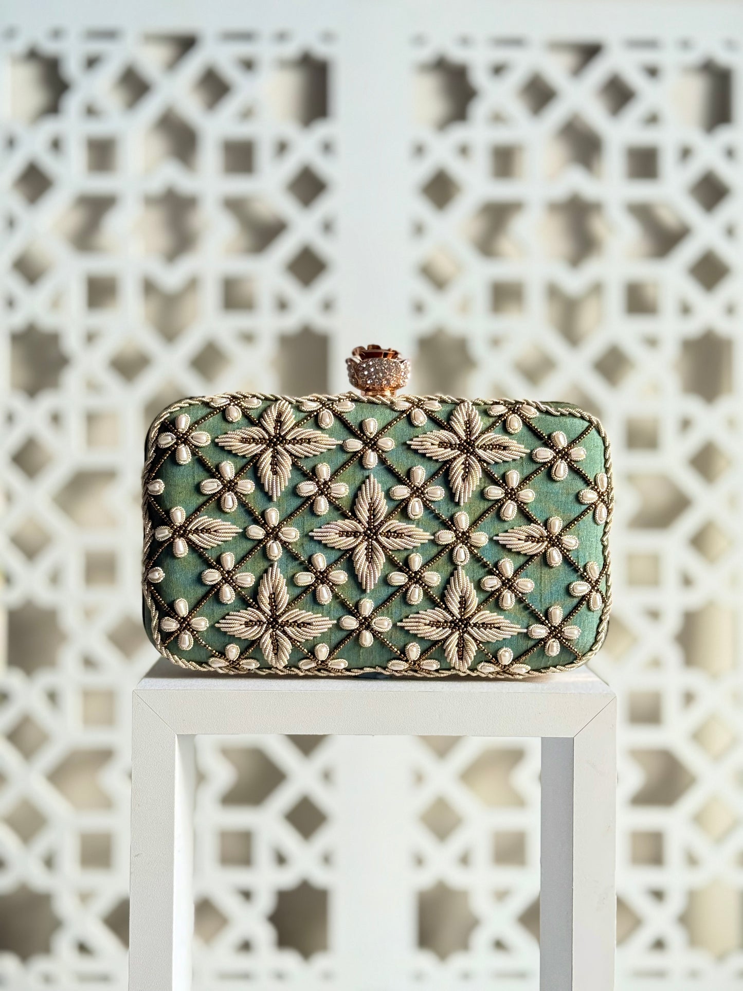 JORDAN Gold Clutch Bag (Final Stock)