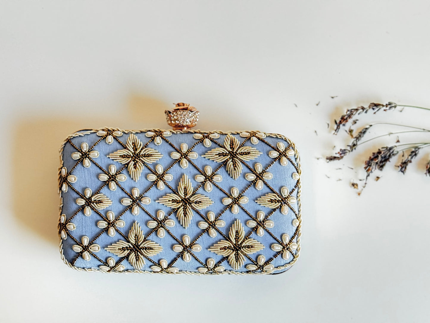 JORDAN Periwinkle Clutch Bag (Final Stock)