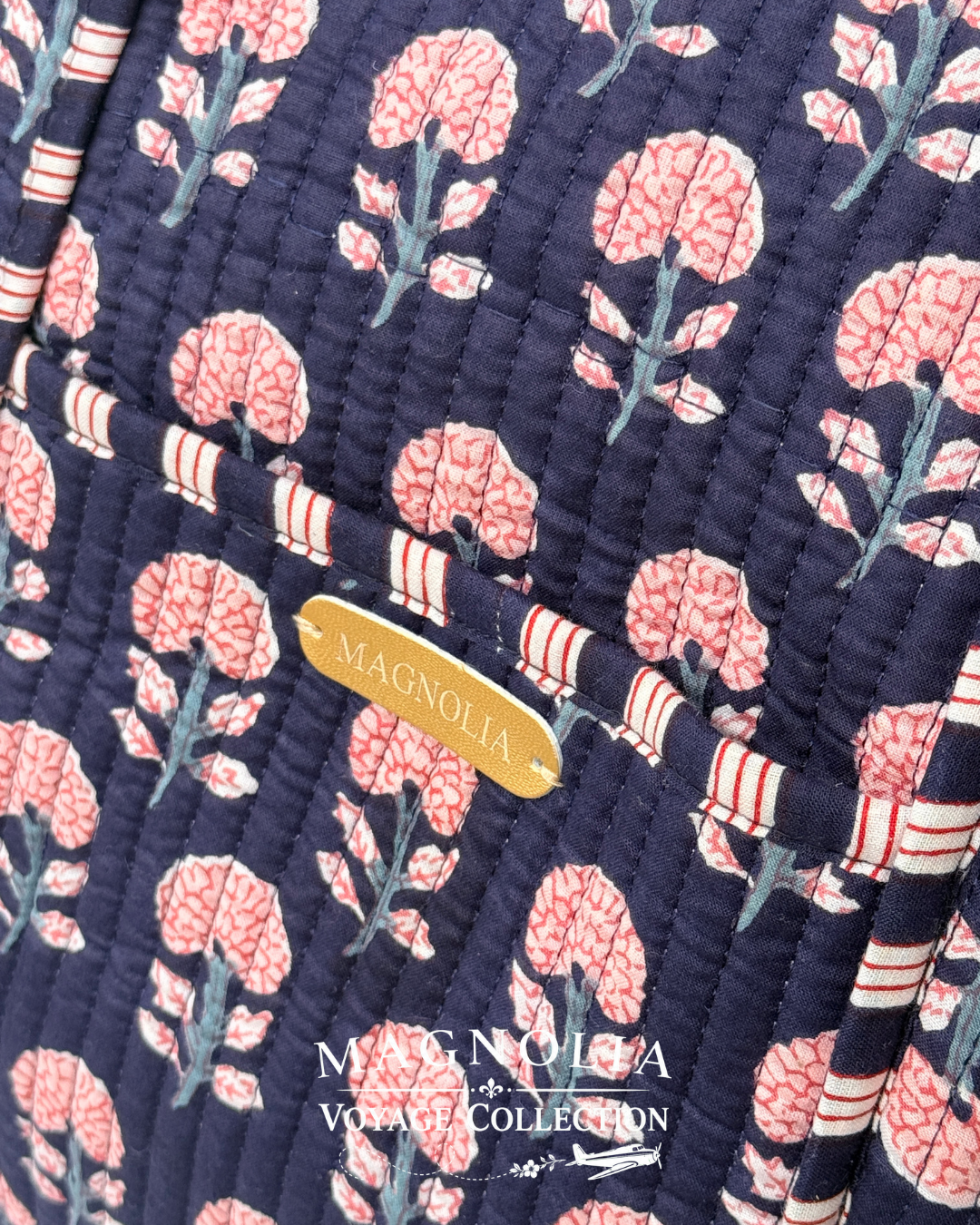 ZARA BLOOM | Cotton Duffel | Quilted Weekend Bag