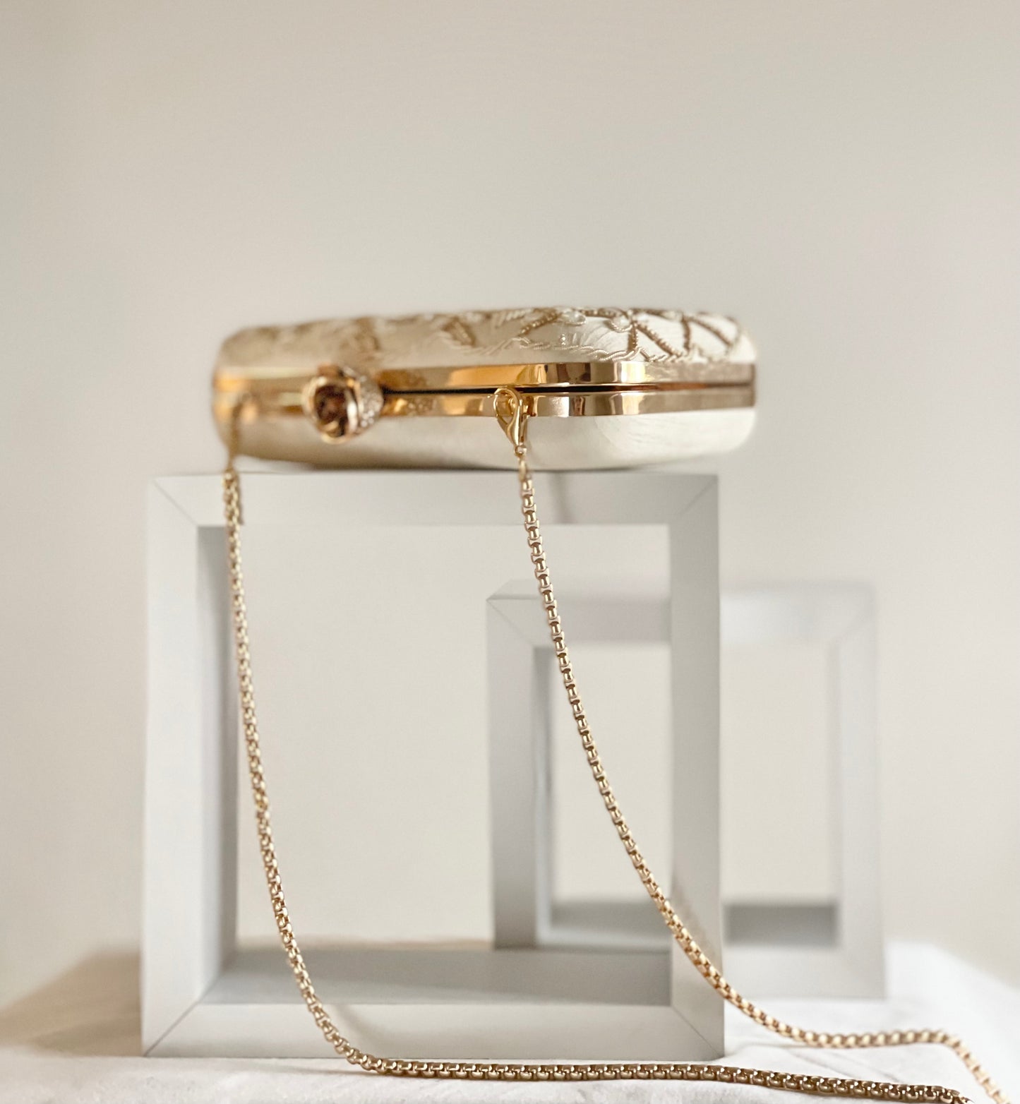 JORDAN Cream Clutch Bag (Final Stock)