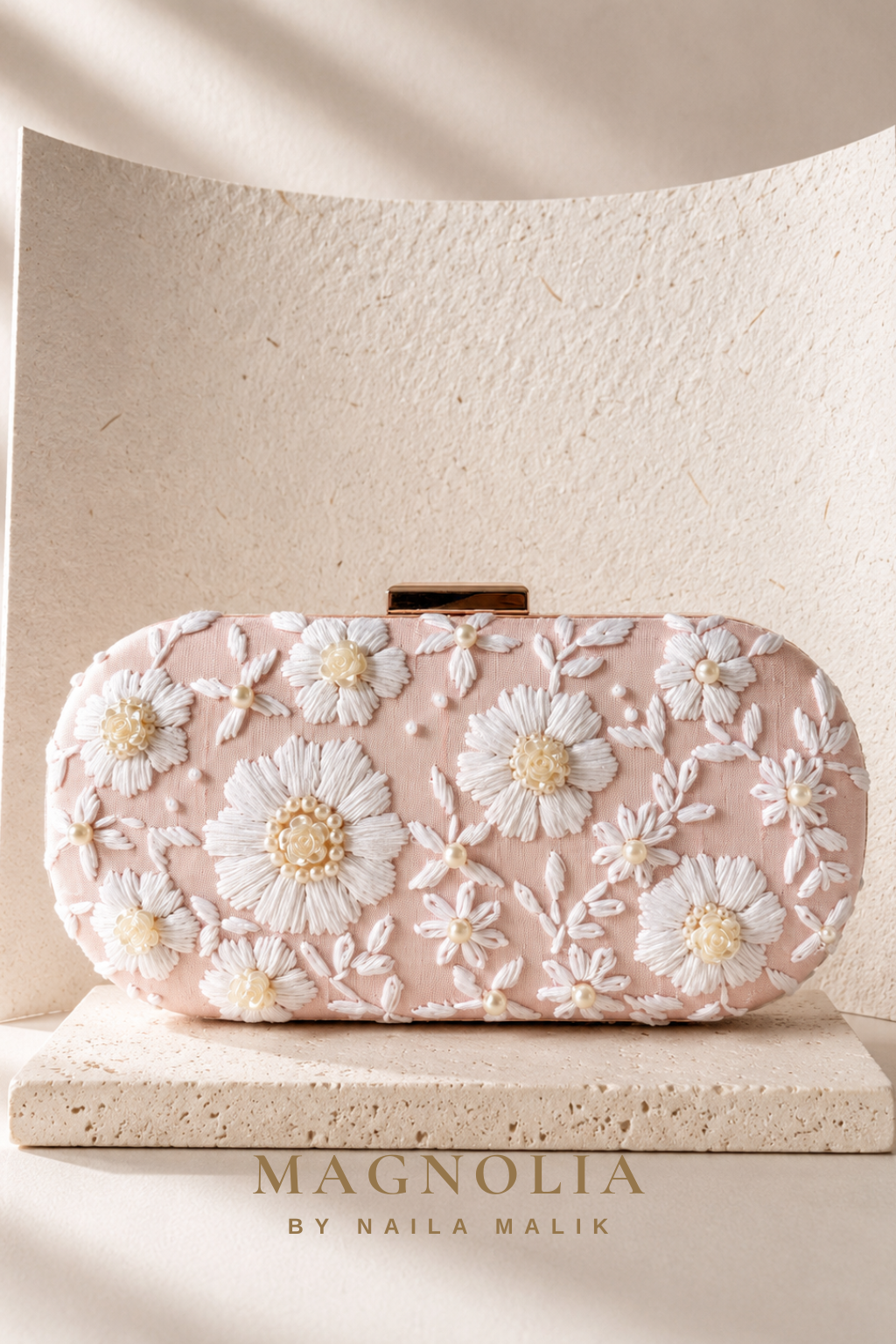 IBIZA | Pink Sands | Summer Embroidered Clutch
