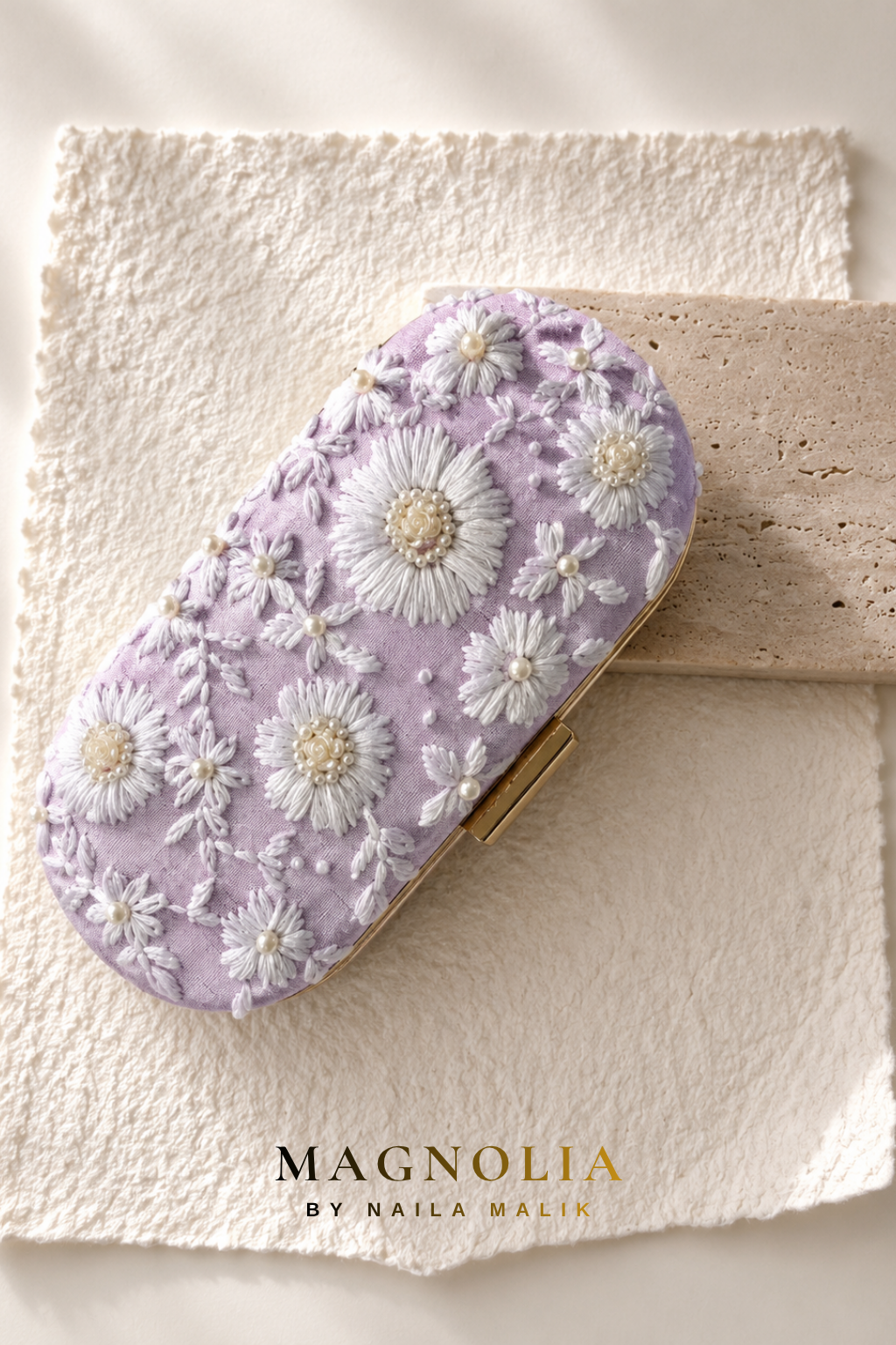 IBIZA | Lilac Breeze | Lilac Embroidered Clutch