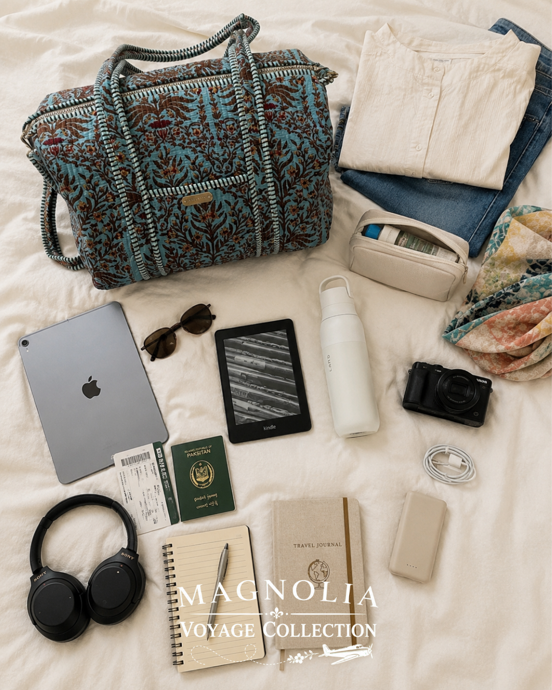 ARLO VINE | Cotton Duffel | Quilted Weekend Bag