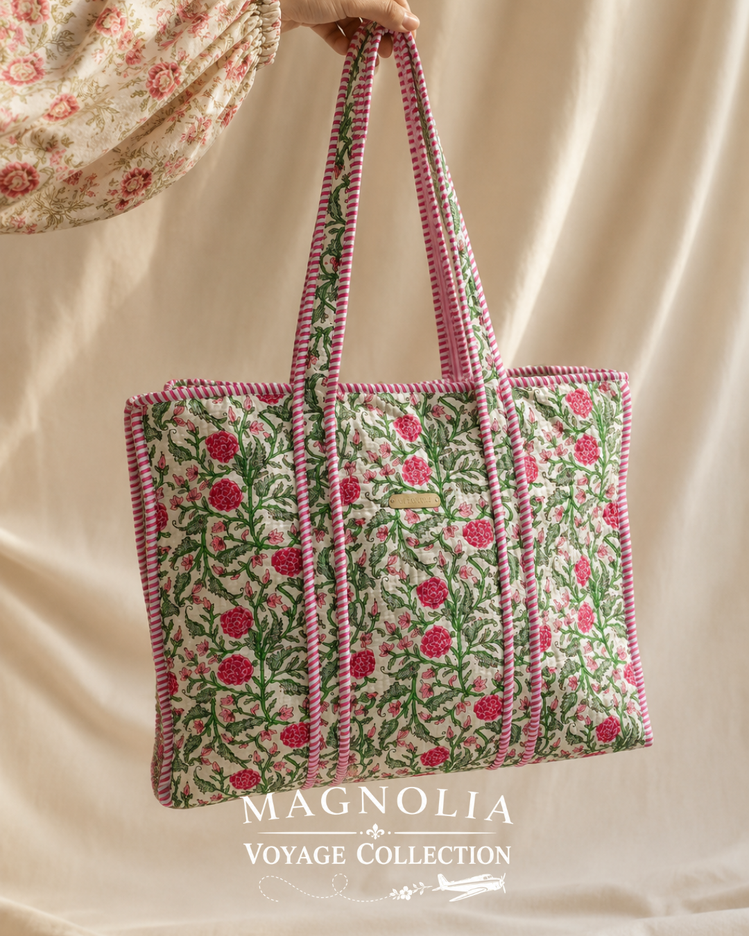 CLEO ROSE GARDEN | Floral Tote Bag