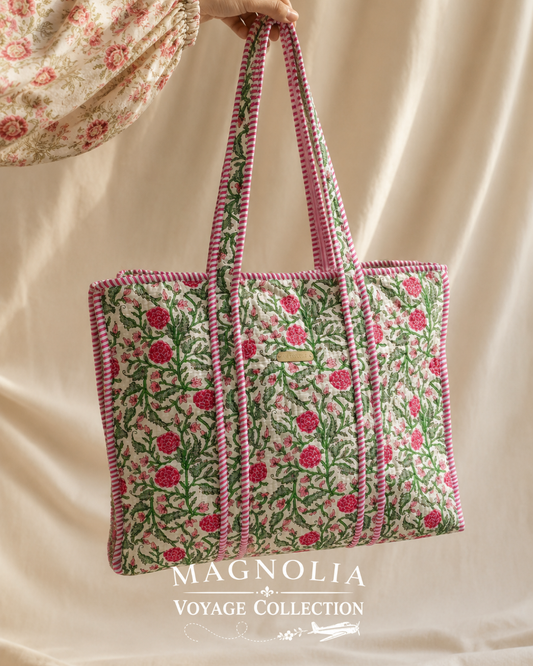 CLEO ROSE GARDEN | Floral Tote Bag