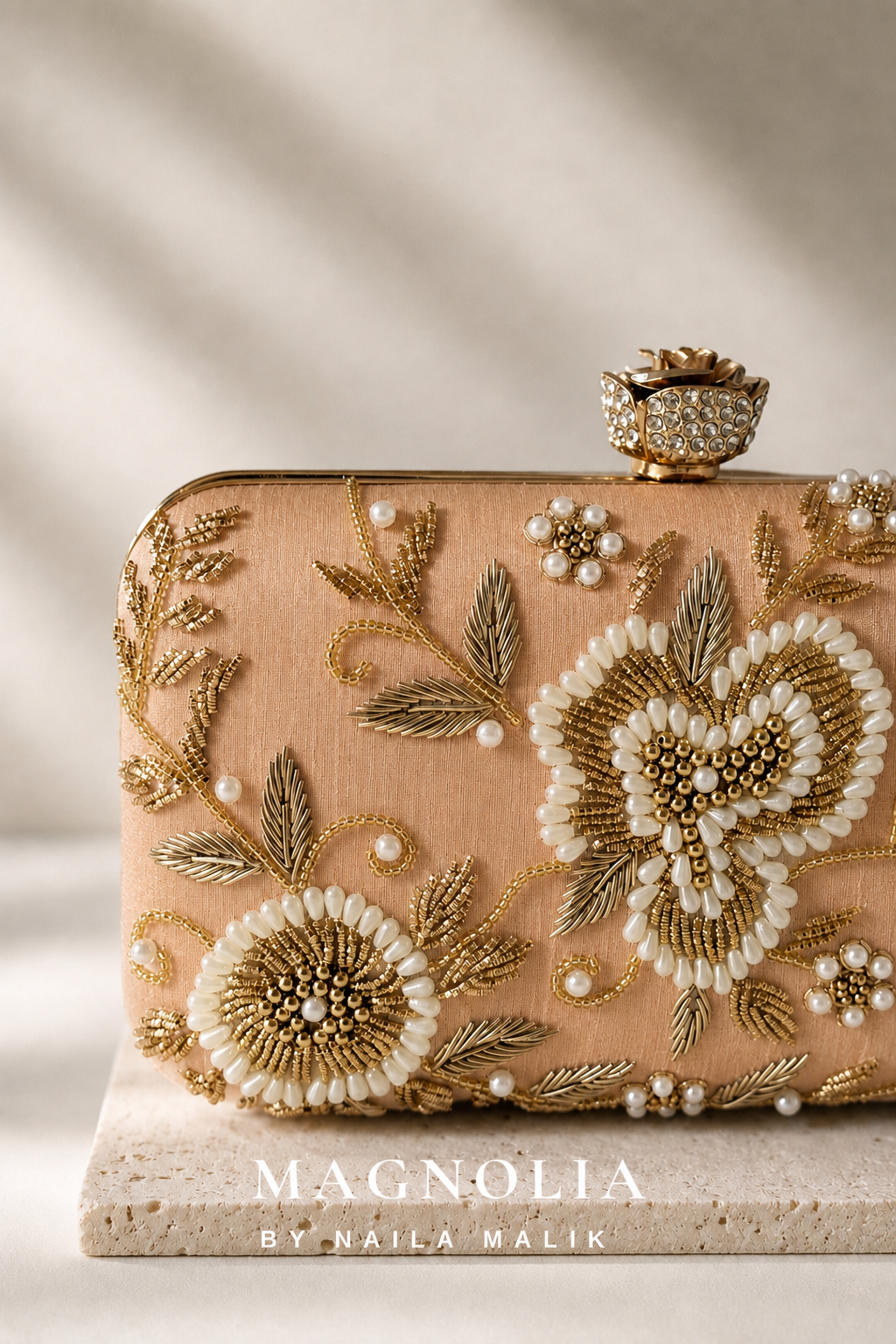 KHARGA | Luxury Champagne Bridal Purse