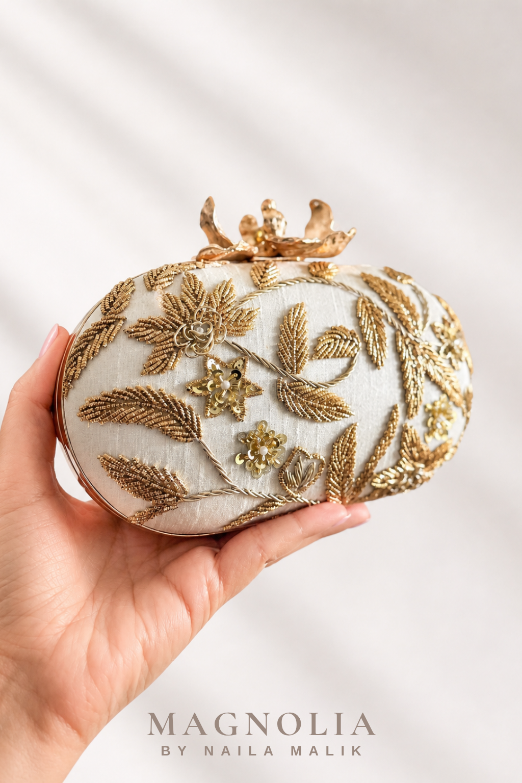 ARAR | Ivory Gold Bridal Clutch