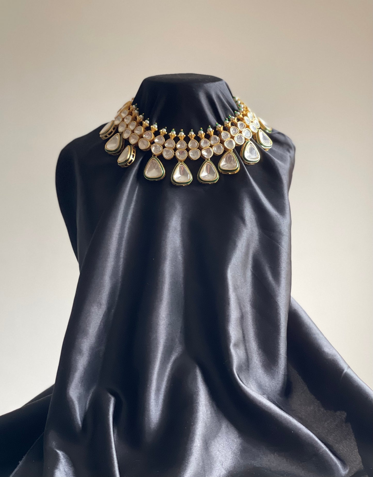 NIA | Polki Necklace Earrings Set