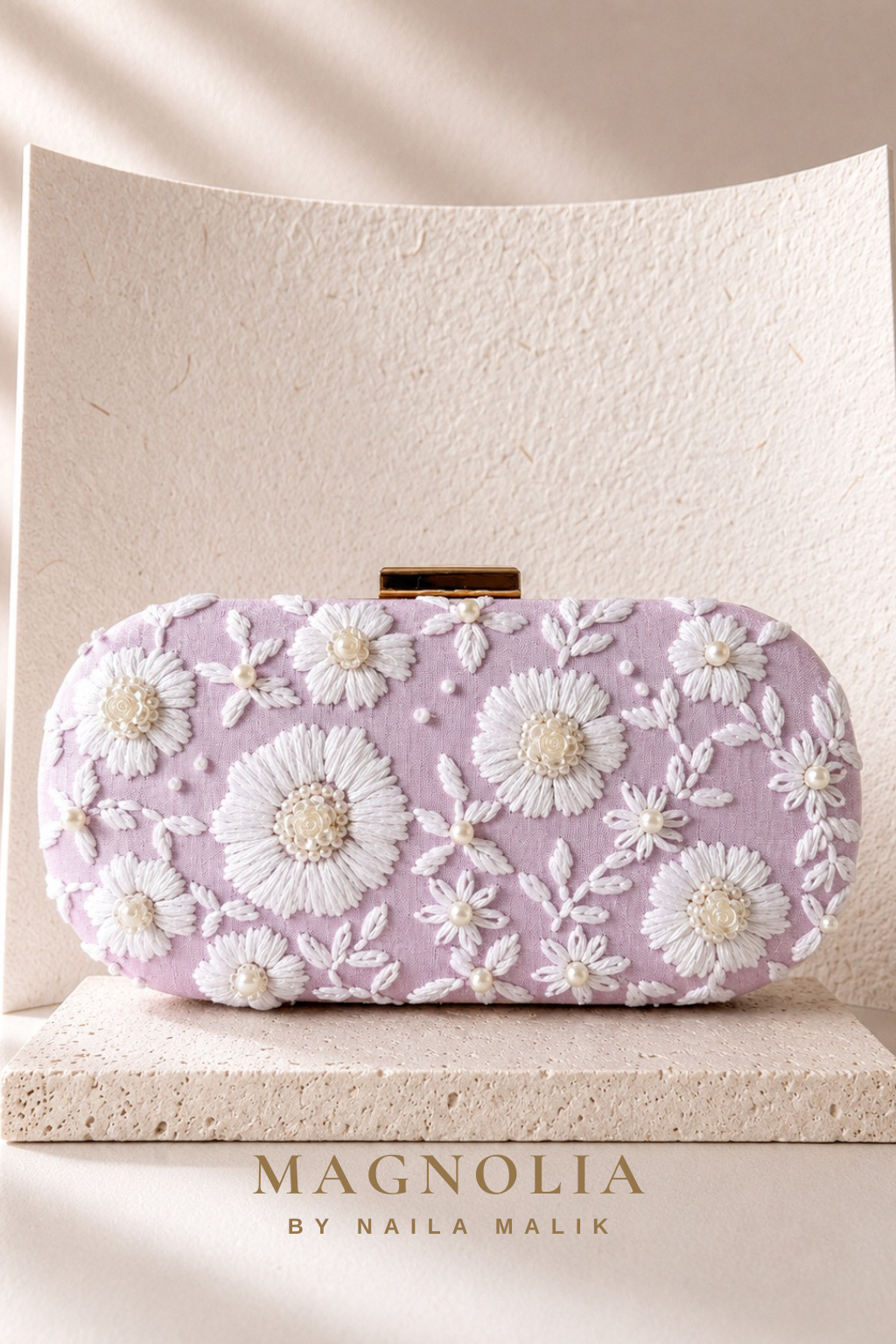 IBIZA | Lilac Breeze | Lilac Embroidered Clutch