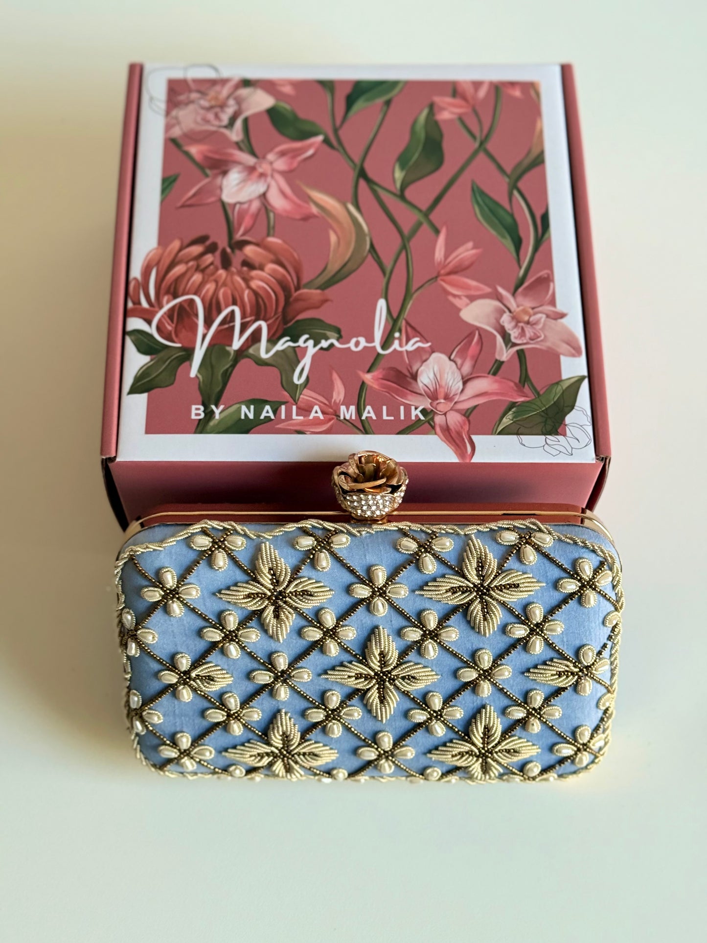 JORDAN Periwinkle Clutch Bag (Final Stock)