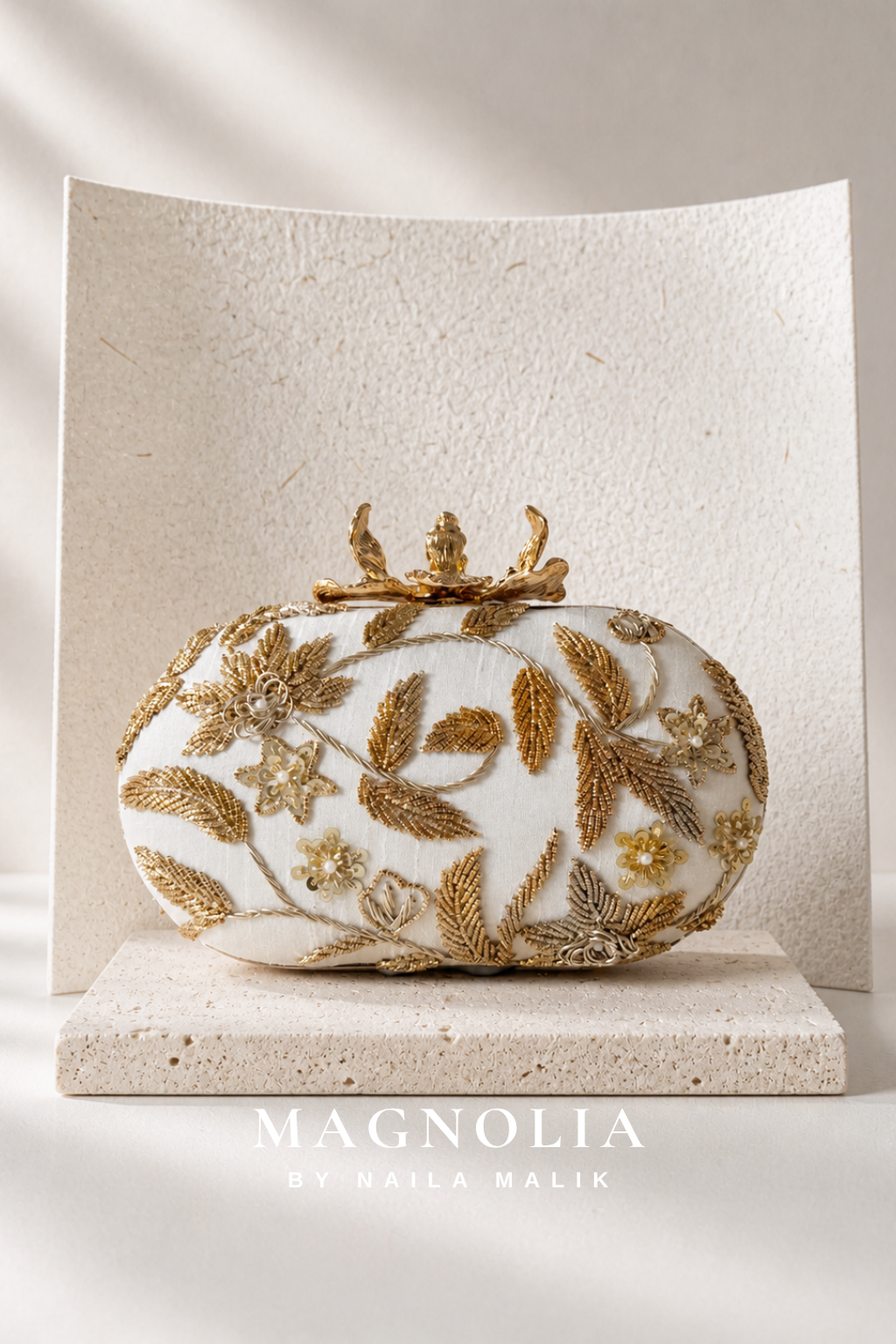 ARAR | Ivory Gold Bridal Clutch