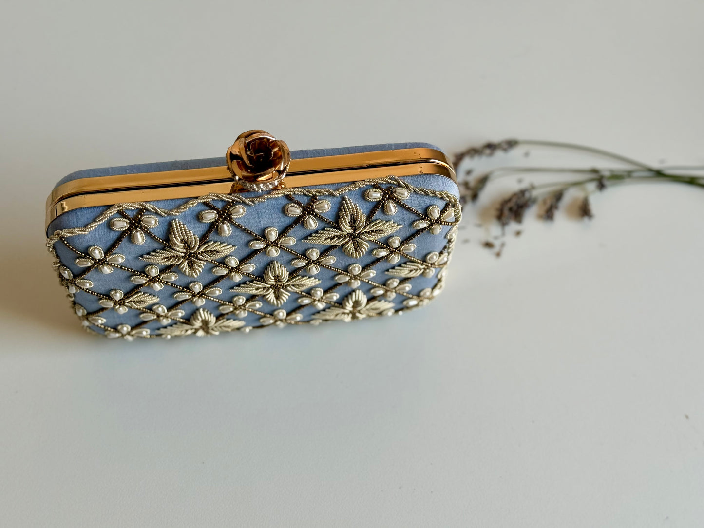 JORDAN Periwinkle Clutch Bag (Final Stock)
