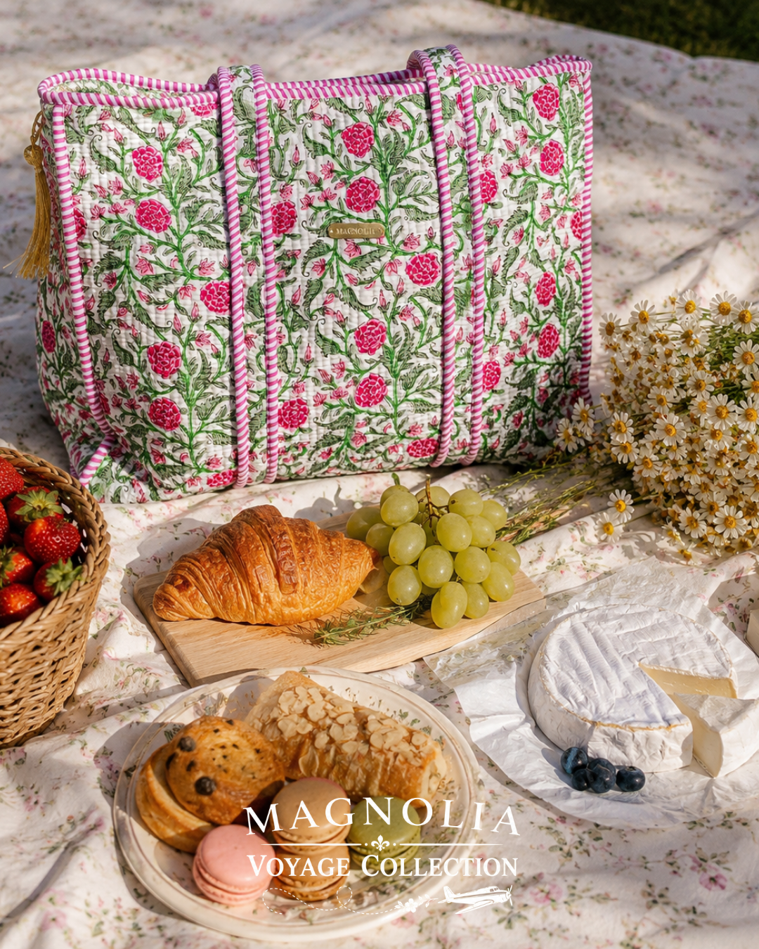 CLEO ROSE GARDEN | Floral Tote Bag