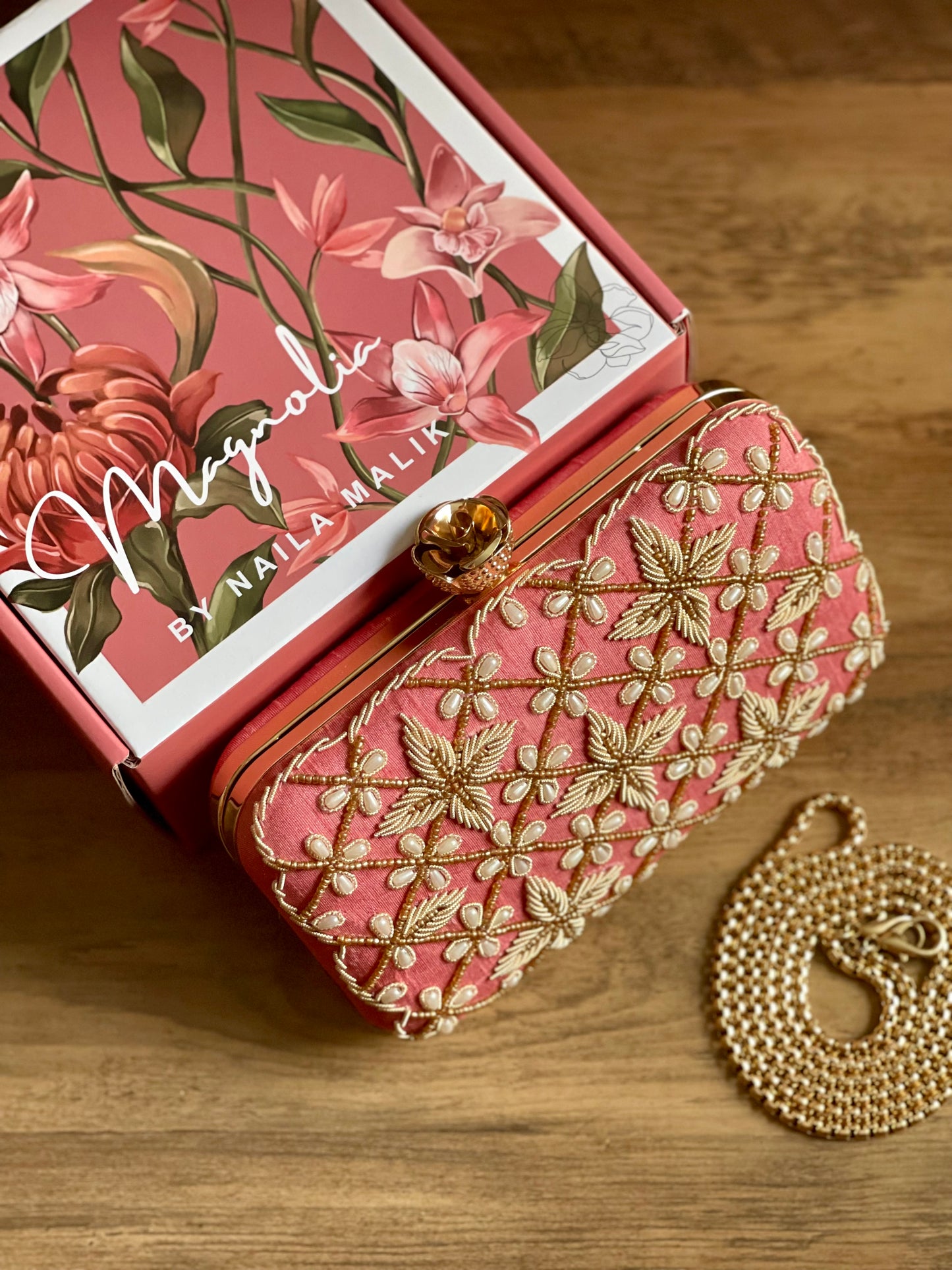 JORDAN Pink Clutch Bag (Final Stock)