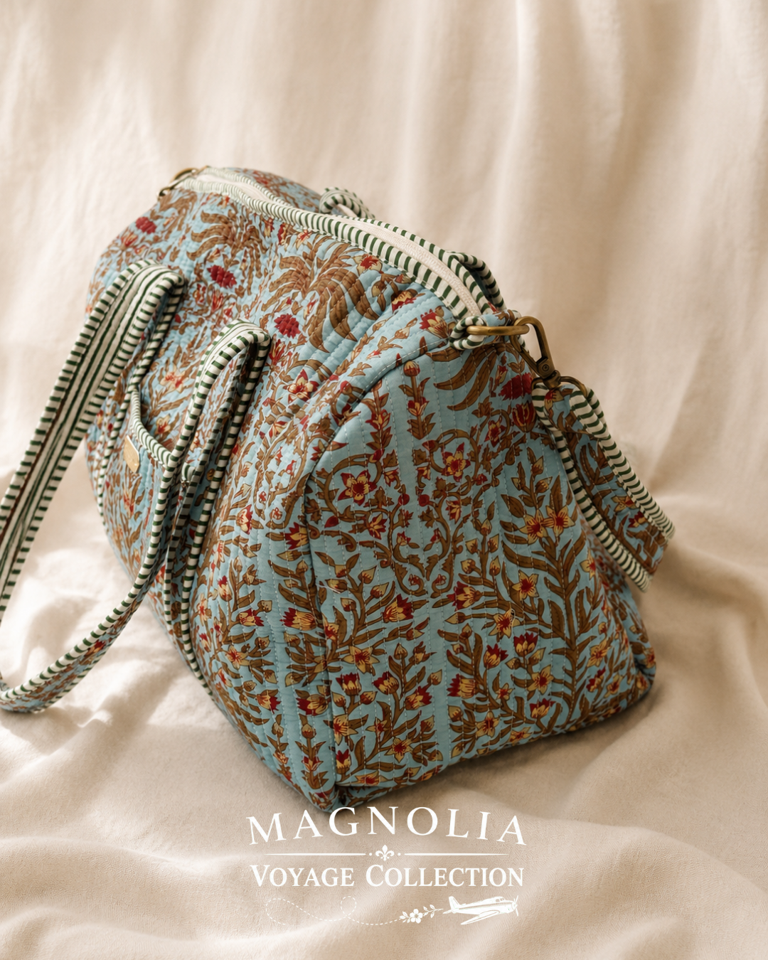 ARLO VINE | Cotton Duffel | Quilted Weekend Bag