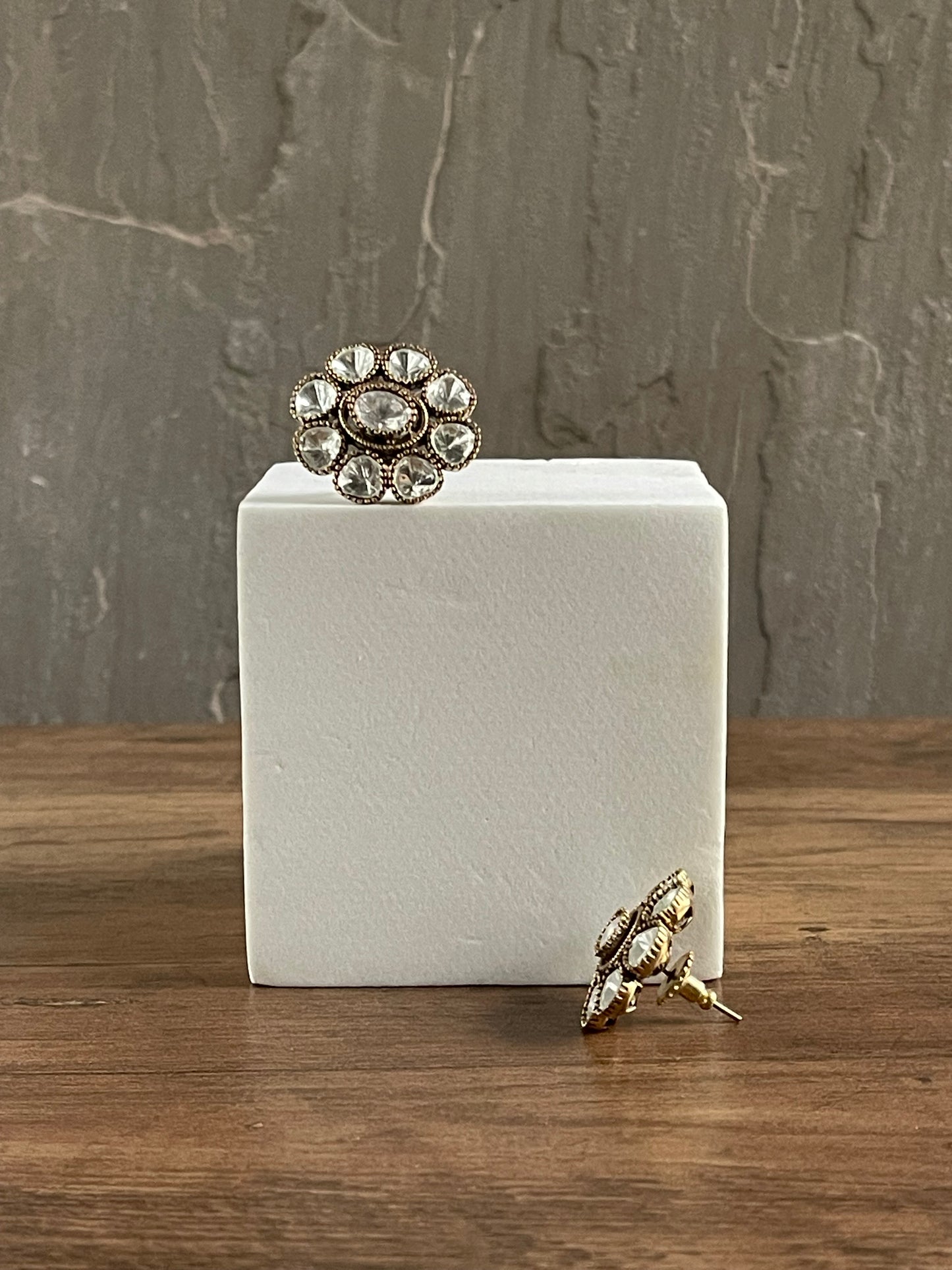 FLORIA | Polki Oversized Studs