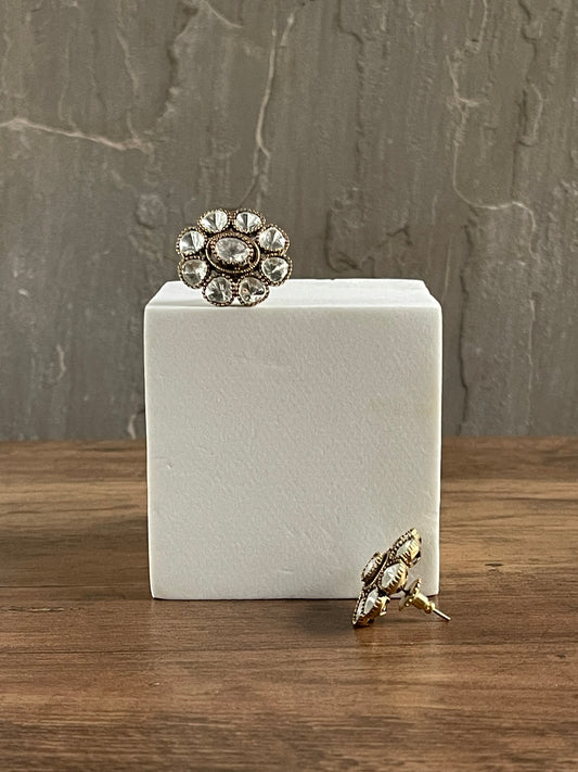FLORIA | Polki Oversized Studs