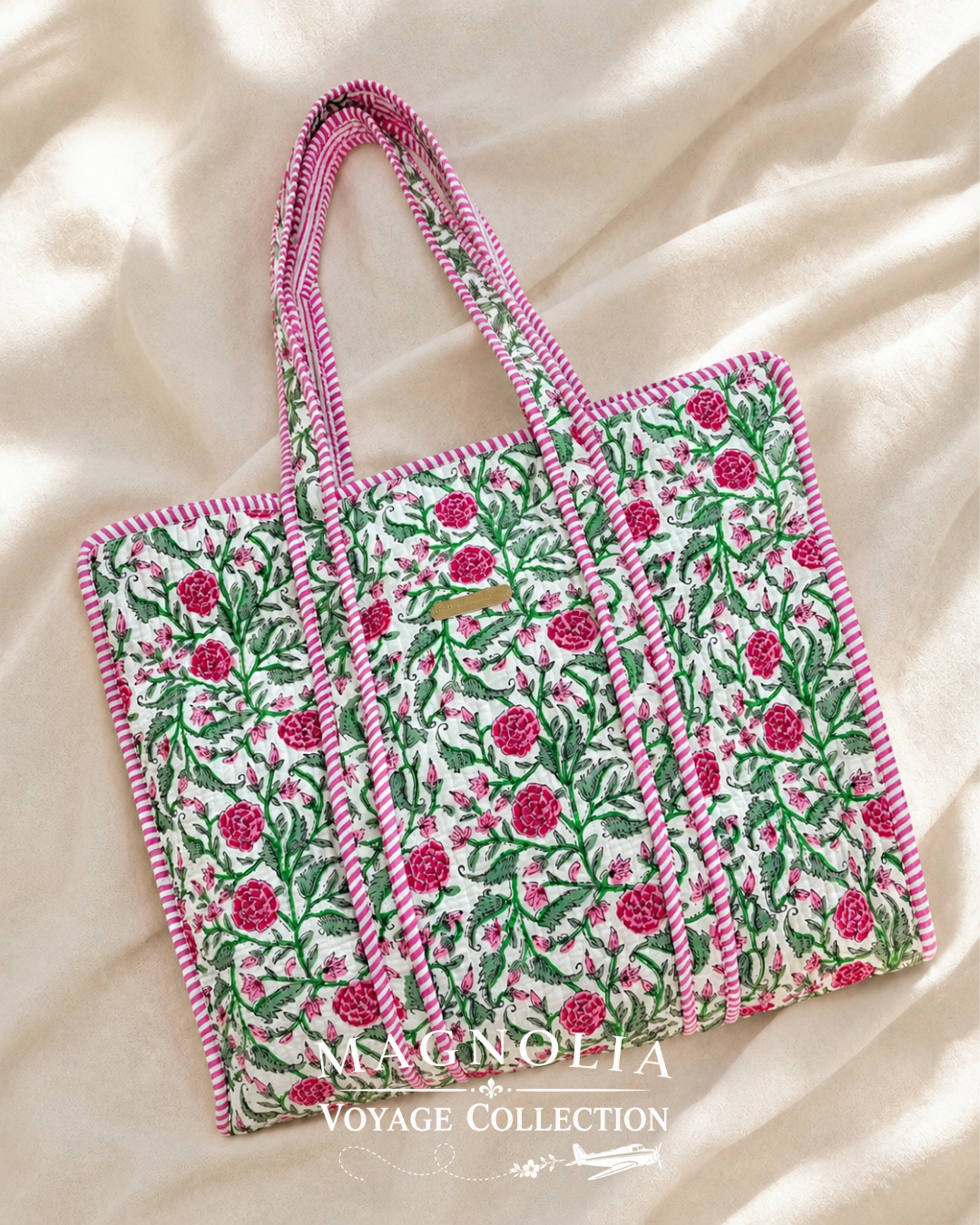 CLEO ROSE GARDEN | Floral Tote Bag