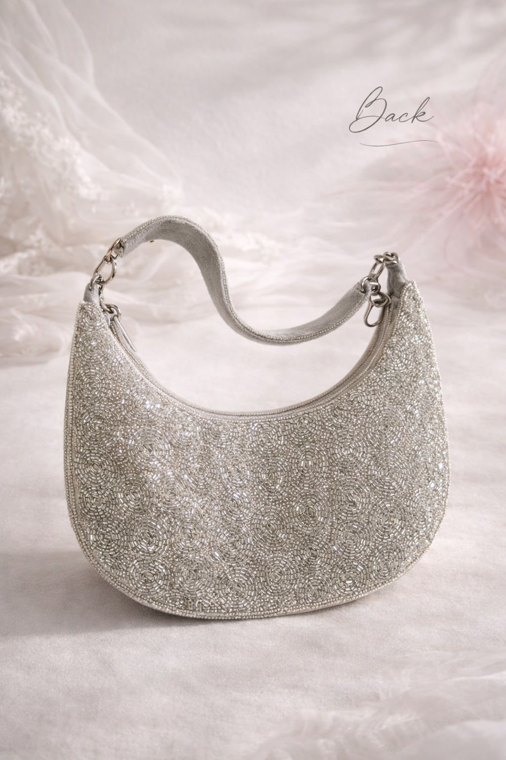 COVENT GARDEN | Silver Beaded Purse