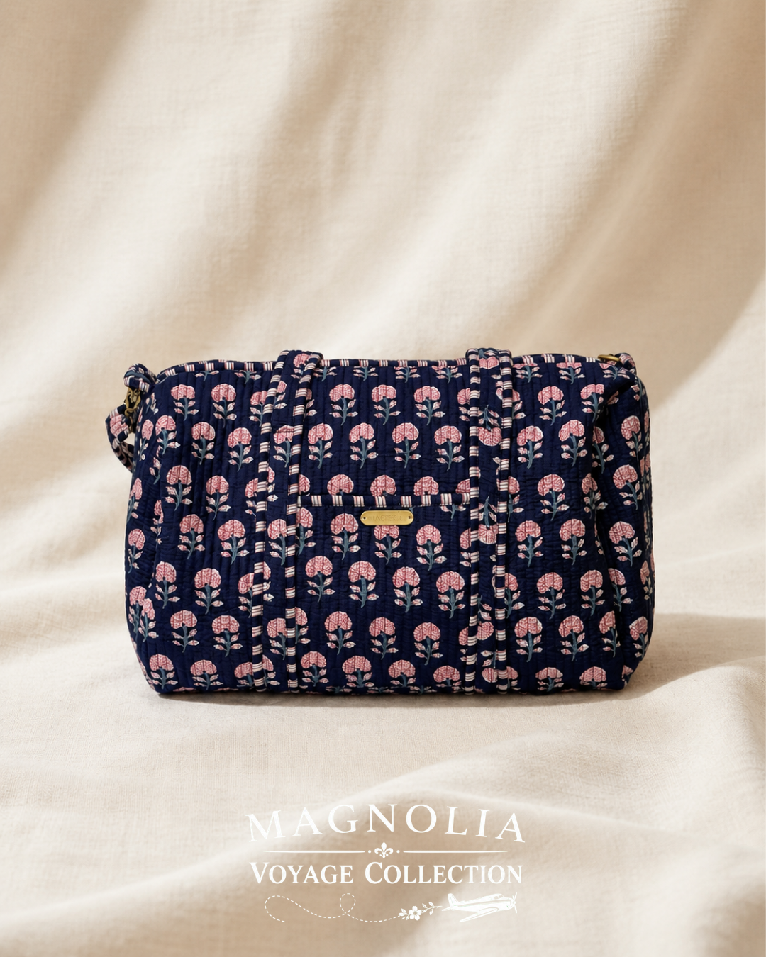 ZARA BLOOM | Cotton Duffel | Quilted Weekend Bag